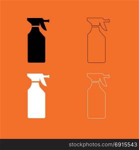Household chemicals set icon .