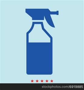 Household chemicals set icon .