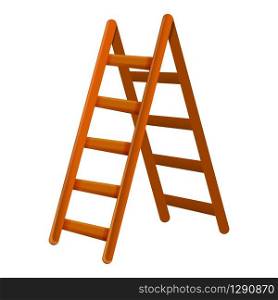 Household ladder icon. Cartoon of household ladder vector icon for web design isolated on white background. Household ladder icon, cartoon style