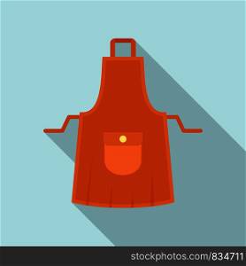 Housewife apron icon. Flat illustration of housewife apron vector icon for web design. Housewife apron icon, flat style