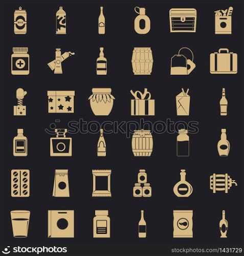 Housing icons set. Simple set of 36 housing vector icons for web for any design. Housing icons set, simple style