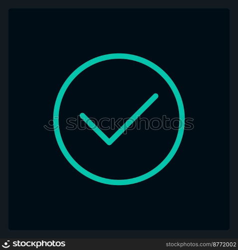 Hover confirmation button UI element template. Editable isolated vector dashboard component. Flat user interface. Visual data presentation. Web design widget for mobile application with dark theme. Hover confirmation button UI element template