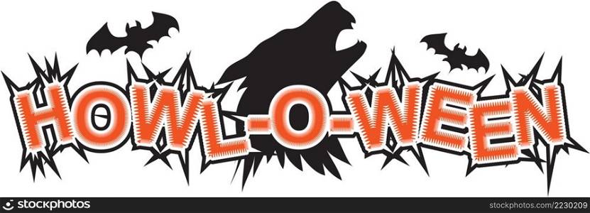 Howl-O-Ween Vector Illustration