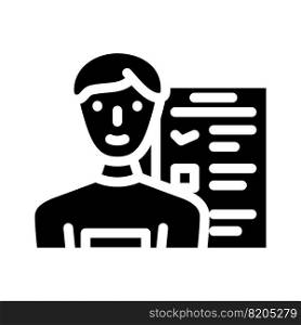 hql highly qualified lead glyph icon vector. hql highly qualified lead sign. isolated symbol illustration. hql highly qualified lead glyph icon vector illustration