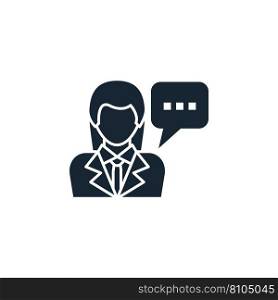 Hr consulting creative icon filled multicolored Vector Image