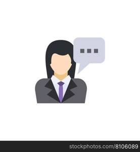 Hr consulting creative icon flat multicolored Vector Image