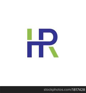 HR initial letter logo desing