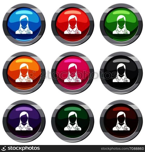 HR management set icon isolated on white. 9 icon collection vector illustration. HR management set 9 collection