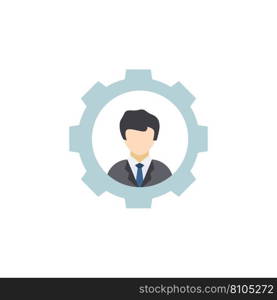 Hr services creative icon flat multicolored from Vector Image