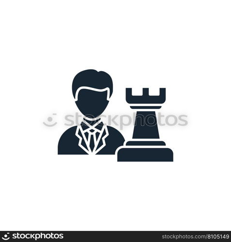 Hr strategy creative icon filled multicolored Vector Image