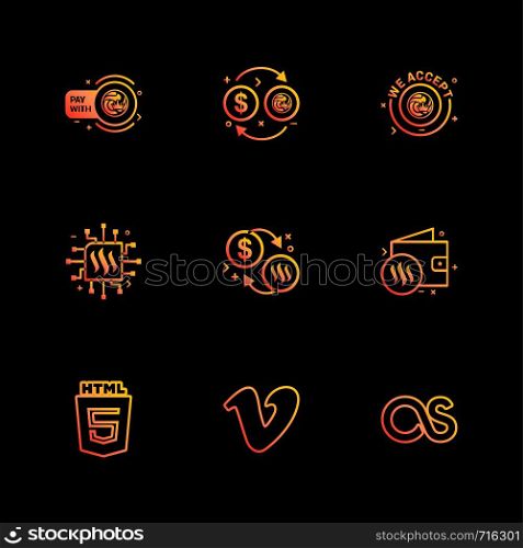 html 5 , vimeo , lastfm ,Nexus , nxs , crypto , currency , crypto cuurency , money , exchange , coin , dollar , graph , icon, vector, design, flat, collection, style, creative, icons