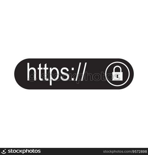 Https Protocol - Browsing Trends and Connection Security,vector illustration symbol design