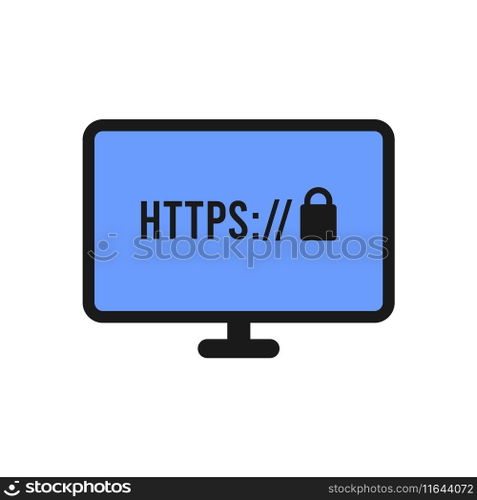 Https protocol safe and secure web sites Vector Image