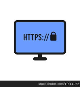 Https protocol safe and secure web sites Vector Image