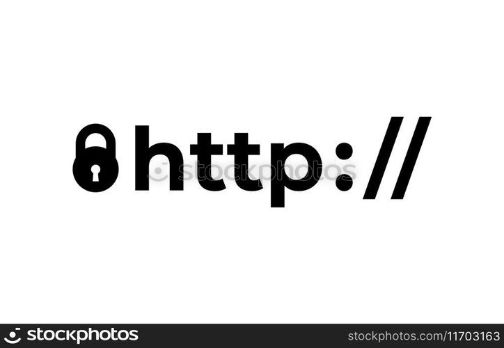 Https protocol safe and secure web sites Vector Image