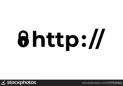 Https protocol safe and secure web sites Vector Image