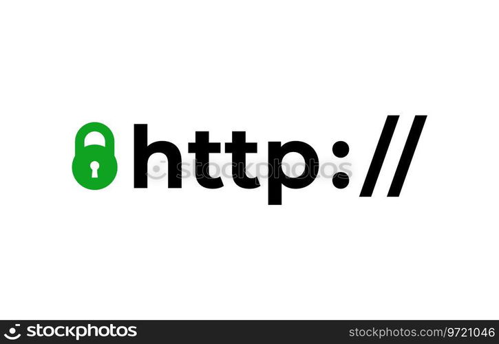 Https protocol safe and secure web sites Vector Image