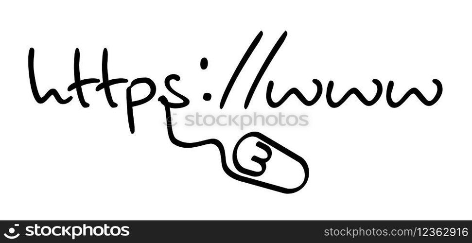 https, www text. Stands for Hyper Text Transfer Protocol Secure and works with an SSL security certificate. Browser address bar for search bar. Secure website internet address. Url internet site.