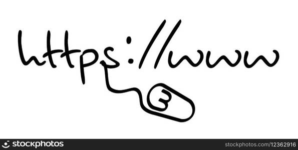 https, www text. Stands for Hyper Text Transfer Protocol Secure and works with an SSL security certificate. Browser address bar for search bar. Secure website internet address. Url internet site.