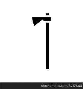 hudson bay axe hatchet glyph icon vector. hudson bay axe hatchet sign. isolated symbol illustration. hudson bay axe hatchet glyph icon vector illustration