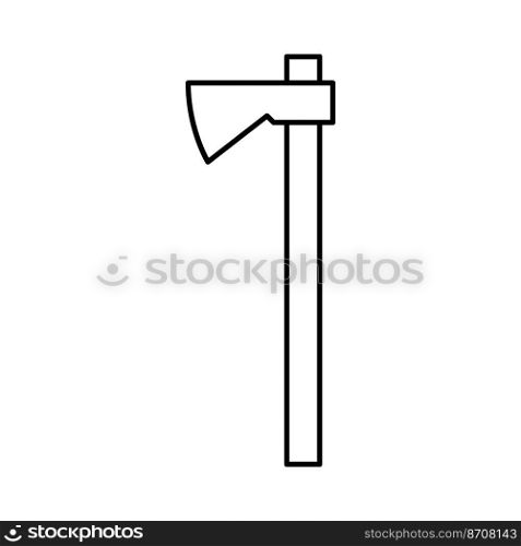 hudson bay axe hatchet line icon vector. hudson bay axe hatchet sign. isolated contour symbol black illustration. hudson bay axe hatchet line icon vector illustration