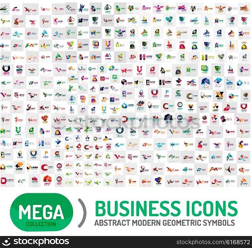 Huge mega collection of abstract logos. Huge mega collection of vector abstract logos