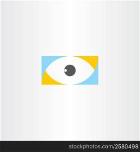humal eye logo vector sign element icon emblem