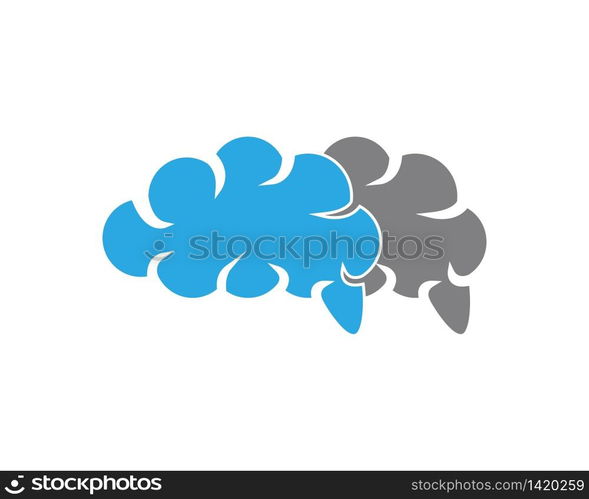 Human brain vector illustration