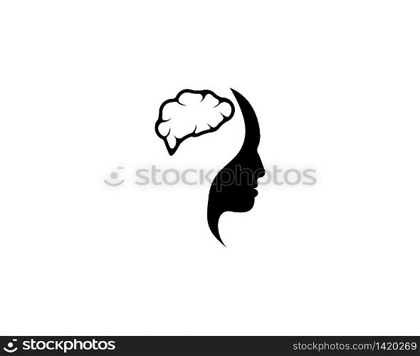 Human brain vector illustration