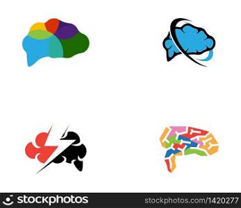 Human brain vector illustration