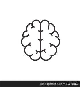 Human brain vector Wavy Symbol of learning Intelligence and an optimistic attitude