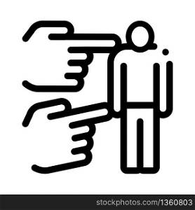 human bullying icon vector. human bullying sign. isolated contour symbol illustration. human bullying icon vector outline illustration