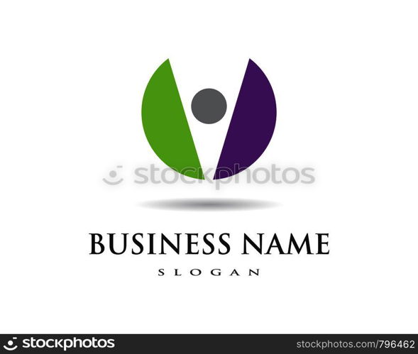 Human character logo sign,Health care logo