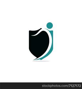 Human character logo sign Health care logo sign. Fun people Healthy Life Logo template vector icon.