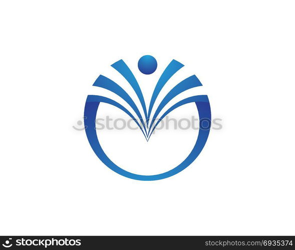 Human character logo sign . Human character logo sign Health care logo sign