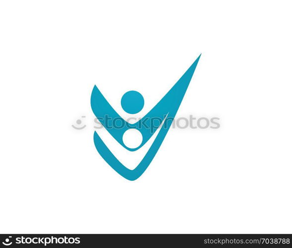 Human character logo sign. Human character logo sign Health care logo sign