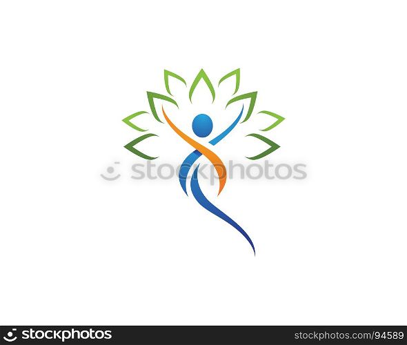 Human character logo sign illustration design