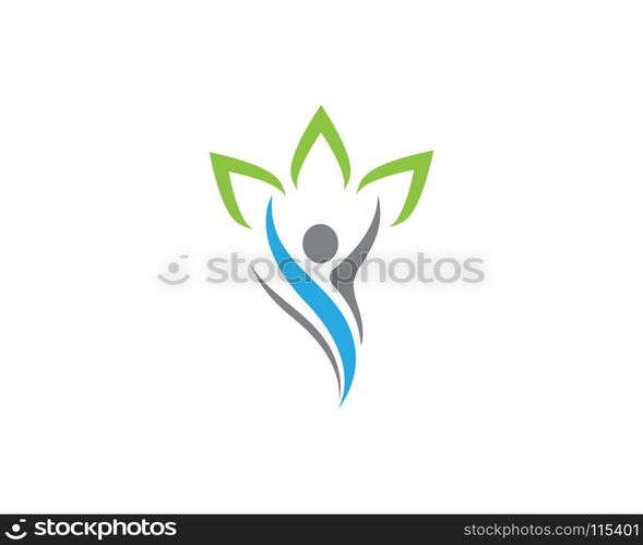 Human character logo sign illustration vector design