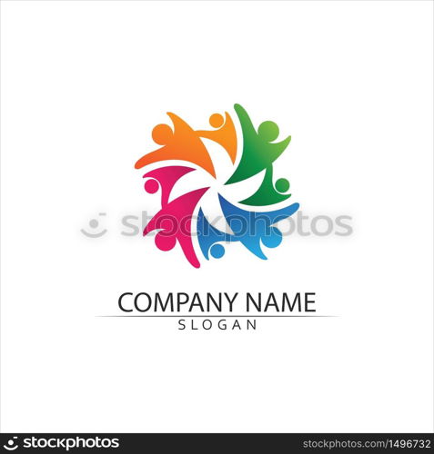 Human character logo sign illustration vector design