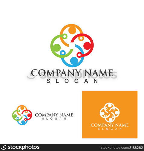 Human character logo sign illustration vector design