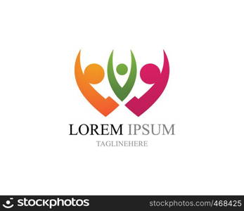 Human character logo sign illustration vector design