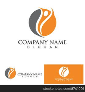 Human character logo sign illustration vector design