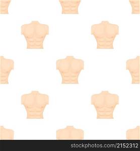 Human chest pattern seamless background texture repeat wallpaper geometric vector. Human chest pattern seamless vector