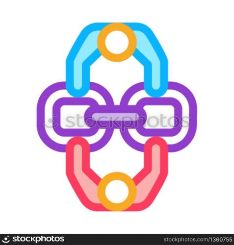 human connection icon vector. human connection sign. color symbol illustration. human connection icon vector outline illustration