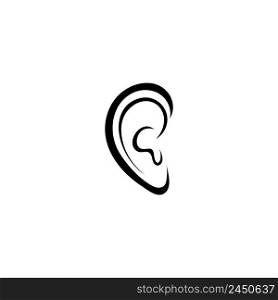 Human ear icon template vector design