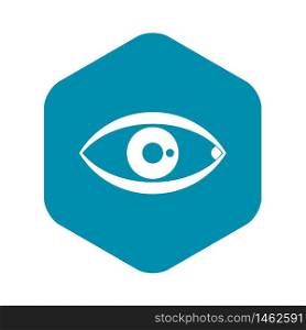 Human eye icon. Simple illustration of human eye vector icon for web. Human eye icon, simple style