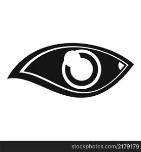 Human eye icon simple vector. View look. Lens optical. Human eye icon simple vector. View look