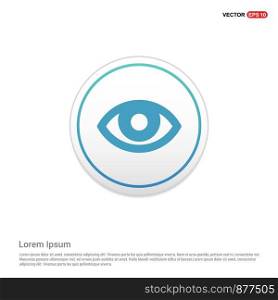 Human eye icon - white circle button