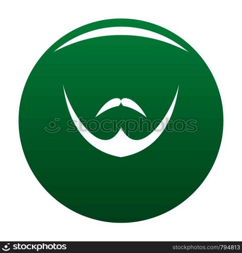 Human face icon. Simple illustration of human face vector icon for any design green. Human face icon vector green