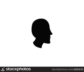 human face icon template vector
